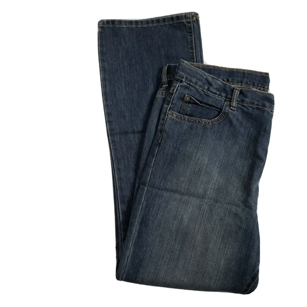 The Children's Place Boys Jeans Size 16H Husky Bootcut Denim Adjustable Waist